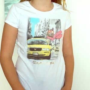 Justice white t-shirt